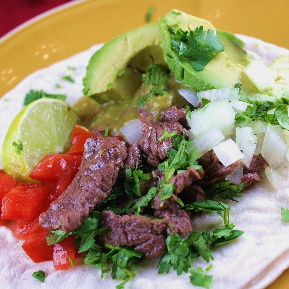 tacos de carne asada