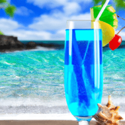 A Tropical Beach With A Blue Hawaii Cock 256X256 42102971
