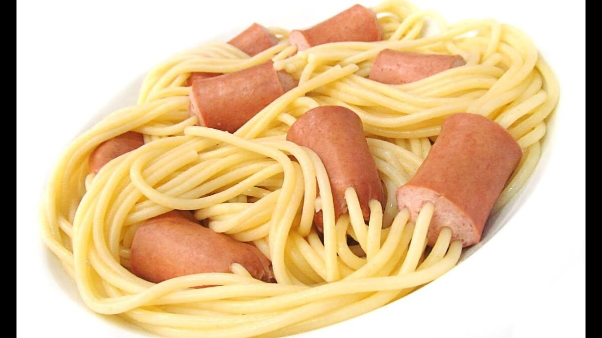 Salchipulpos Con Espagueti
