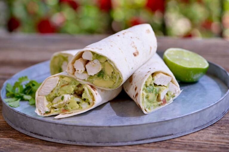 Burritos de Pollo y Guacamole