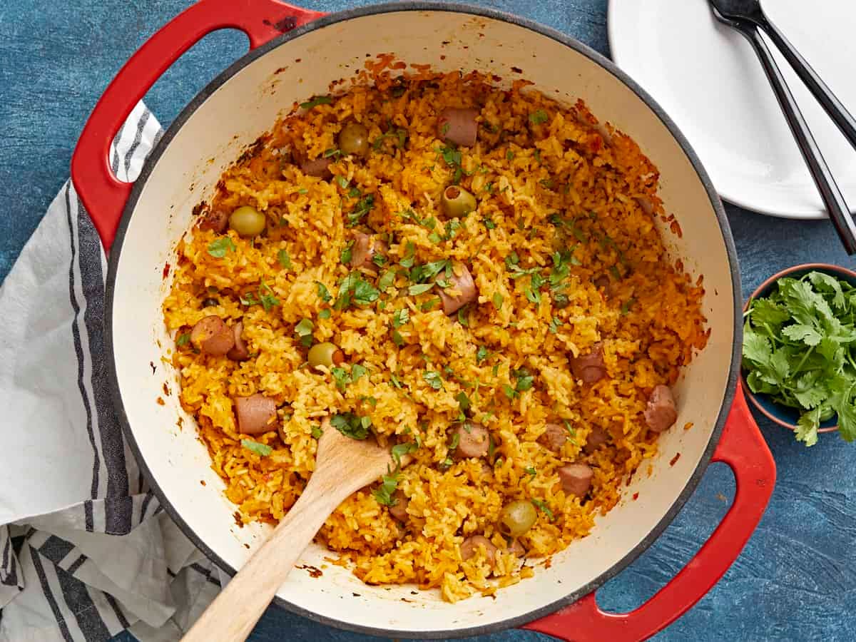 Arroz Con Salchichas