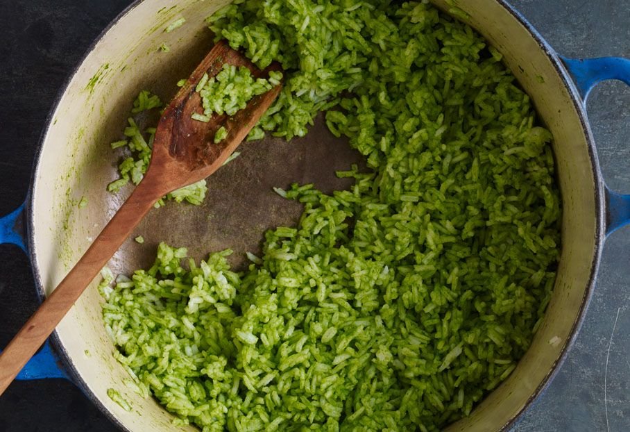 arroz verde