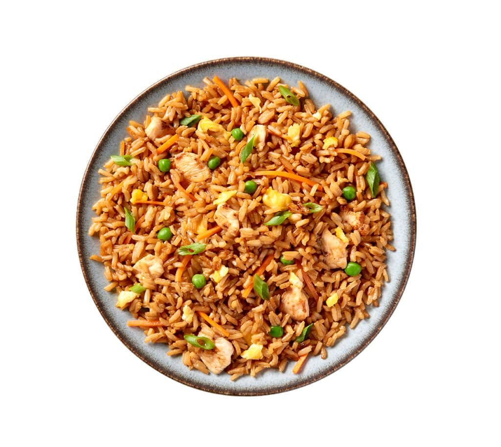 Auténtico arroz frito con pollo