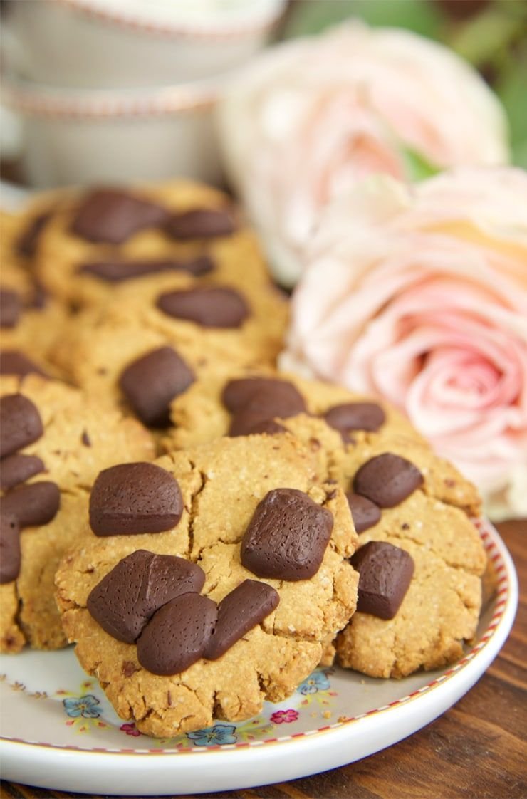 Galletas saludables de avena, crema de cacahuete y chocolate ...