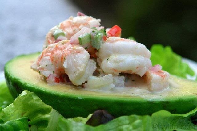 Aguacate Relleno de Camarones